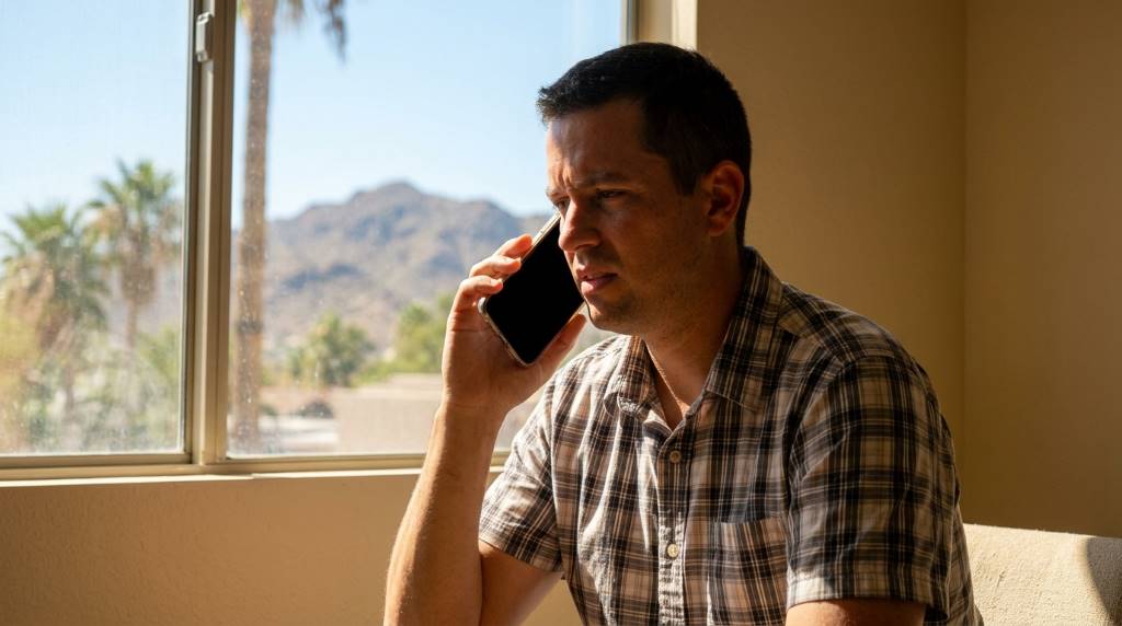 Overheated phone in Phoenix causing call screen issues